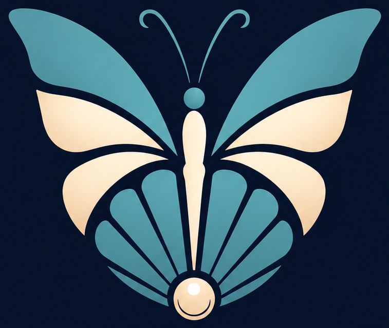 The Maureen Zwick Foundation logo, a butterfly